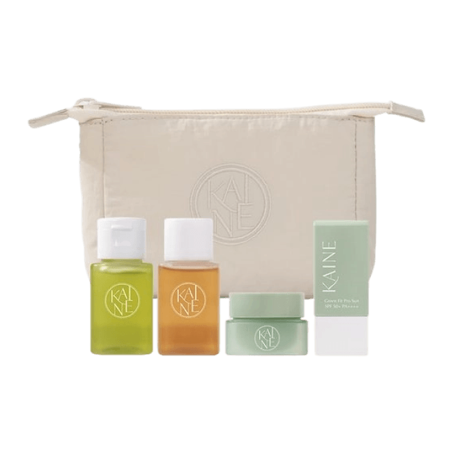 Travel Kit (Toner + Cleanser + Cream + Sunscreen in a Pouch) (-)
